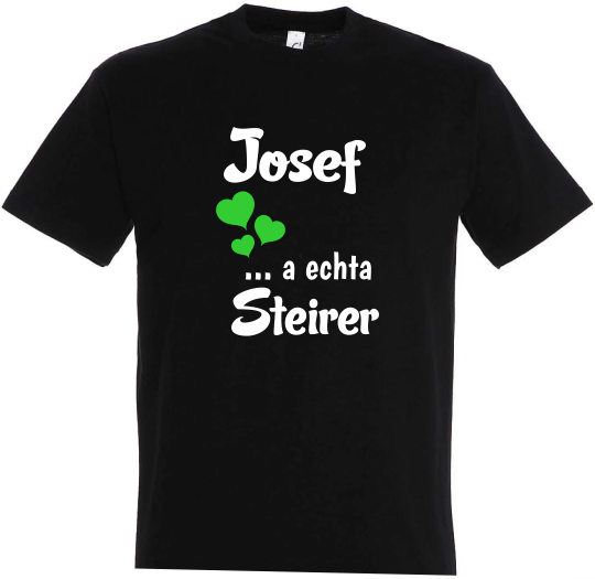 T-Shirt mit Namen - Steiermark T-Shirt schwarz